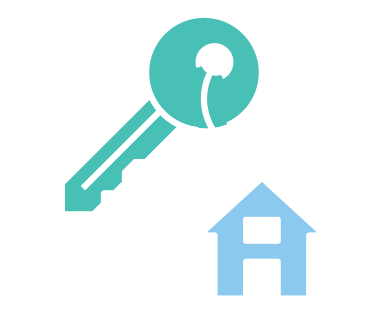 Keys and house icon